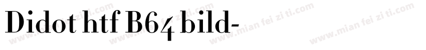 Didot htf B64 bild字体转换
